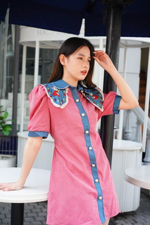 Foto model menggunakan produk Lizzie Bunny Mini Dress