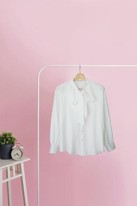 Foto model menggunakan produk Danish Ruffle Elegant Blouse